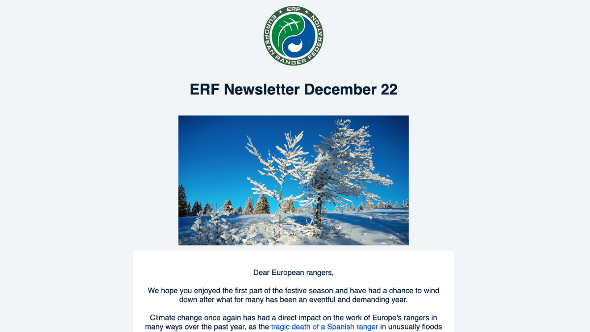 ERF December newsletter is out