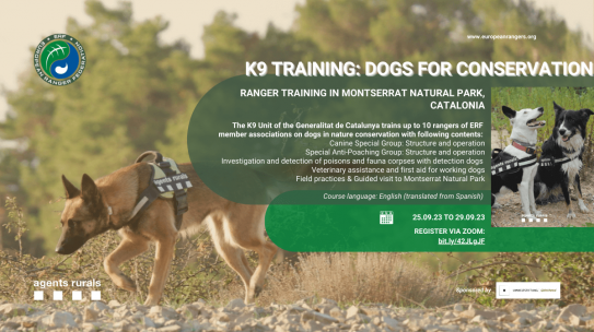 K9 Training: Dogs for Conservation