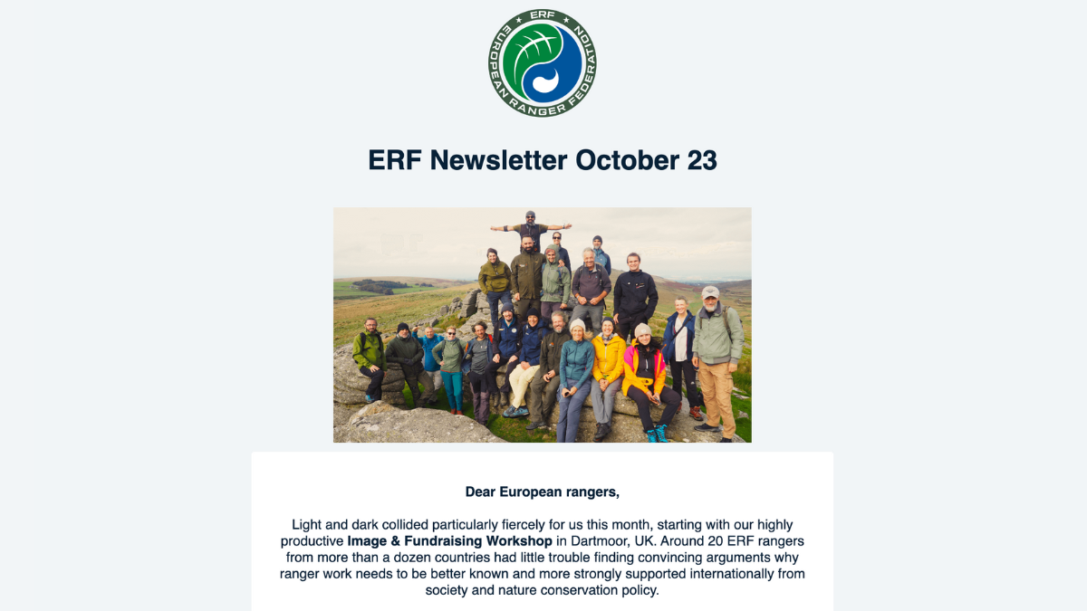 ERF October newsletter