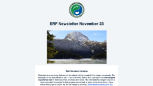ERF November newsletter