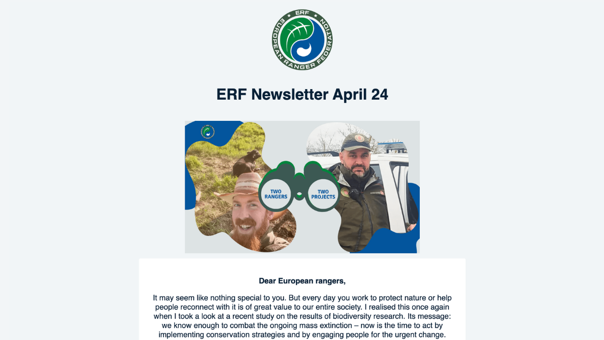 ERF April newsletter