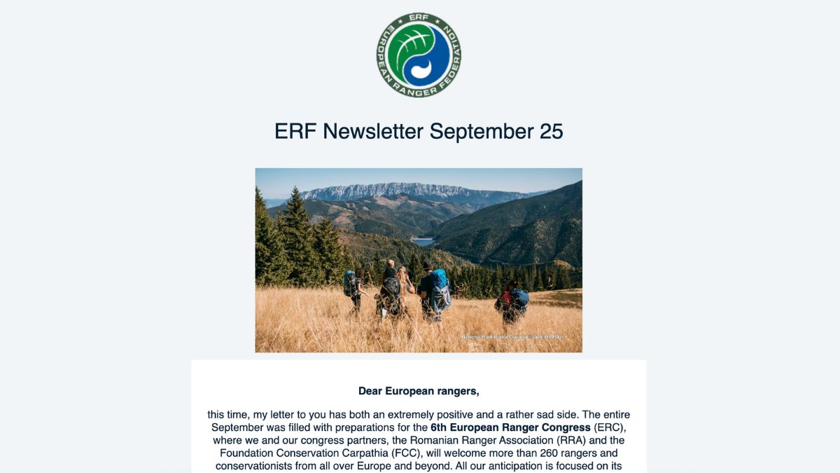 ERF September newsletter