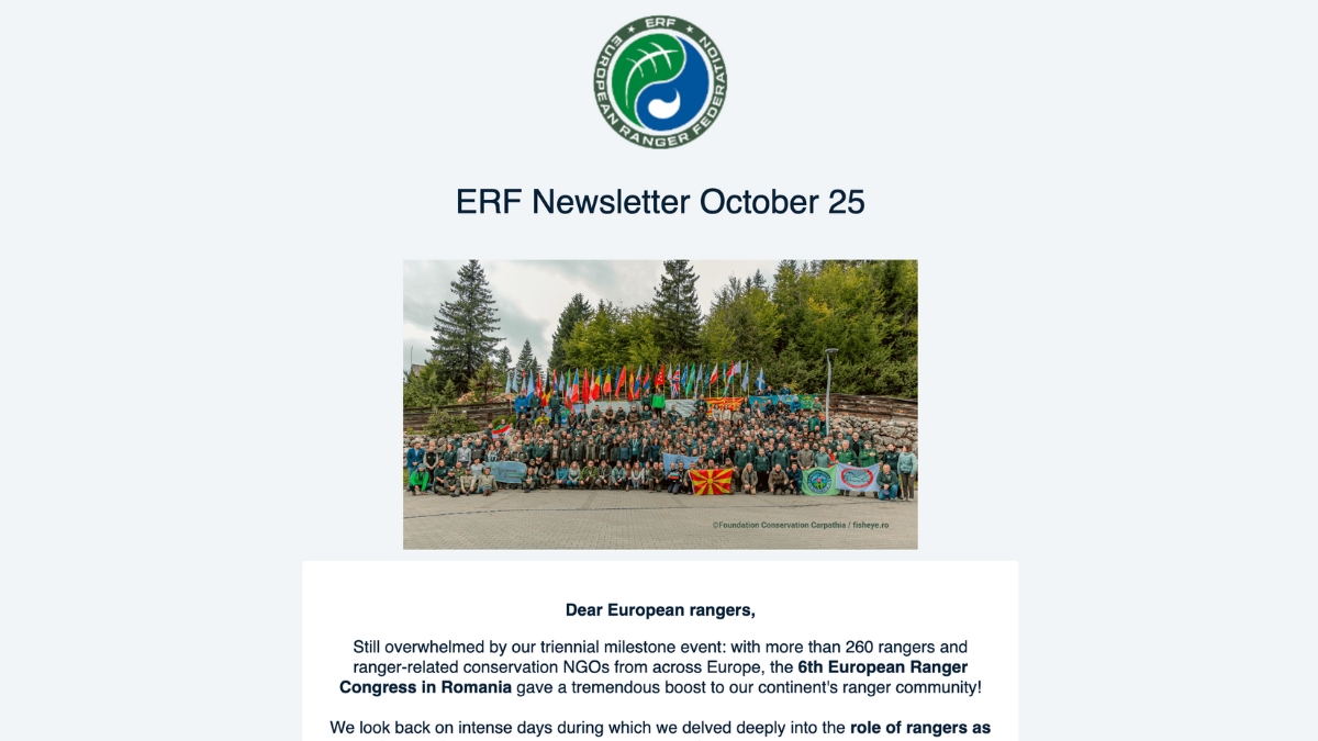 ERF October newsletter